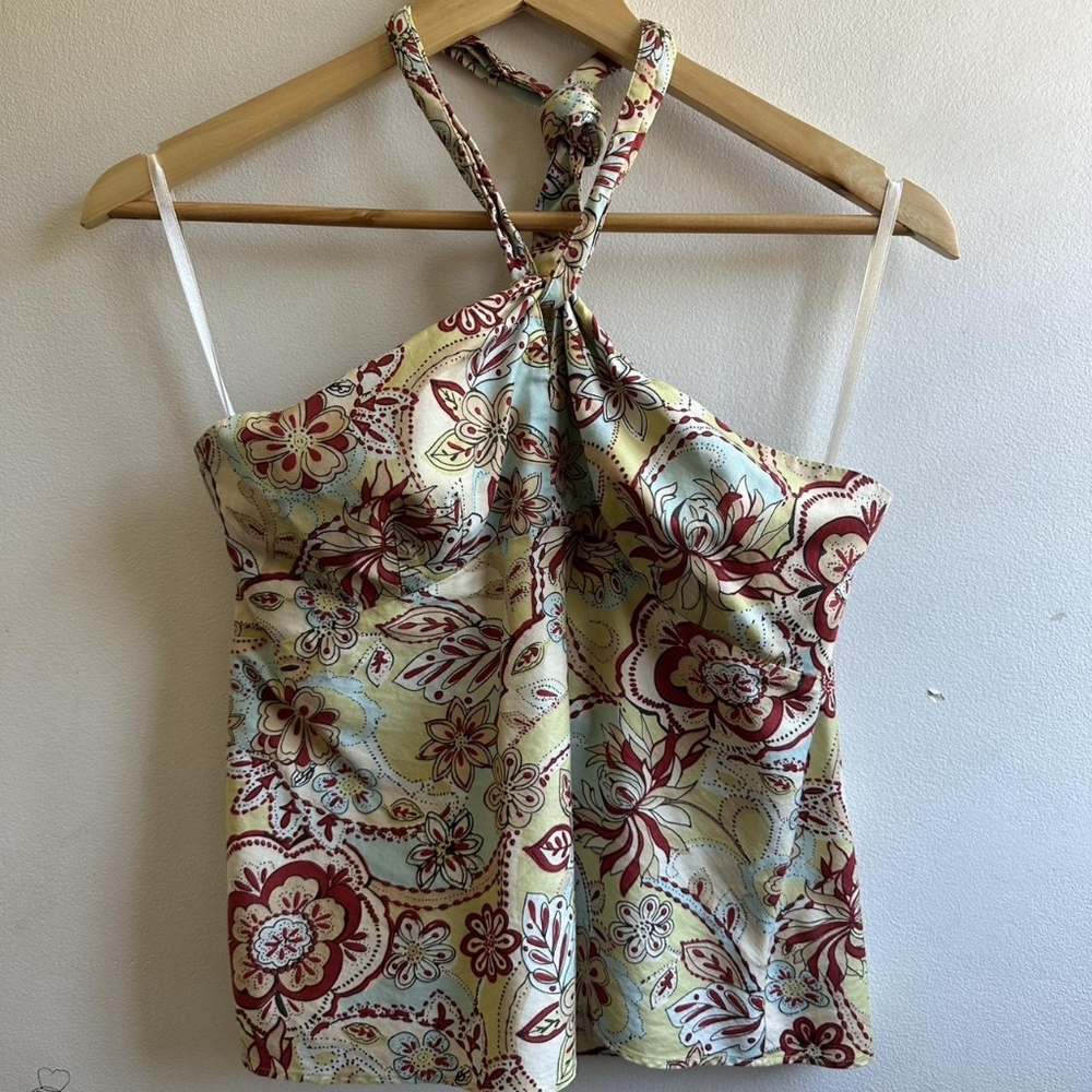 Women's halter top with floral print
